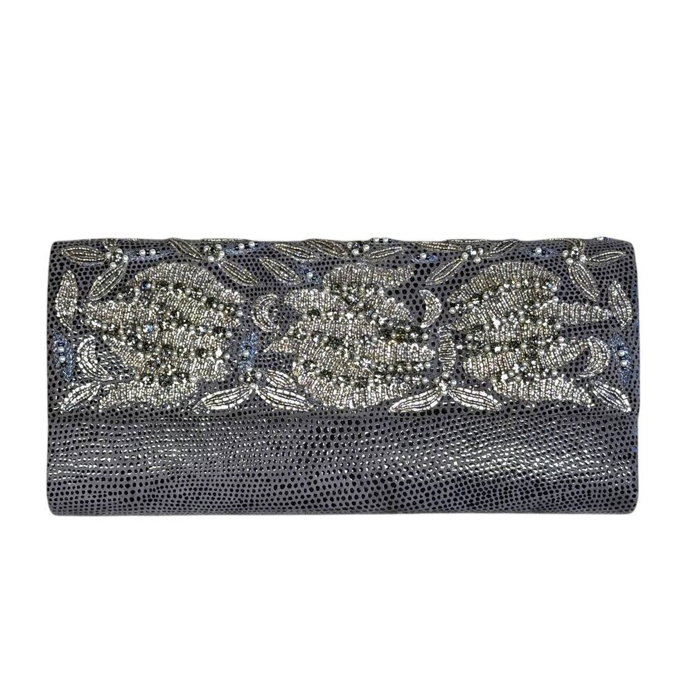 Deepa Gurnani beaded envelope clutch NEW